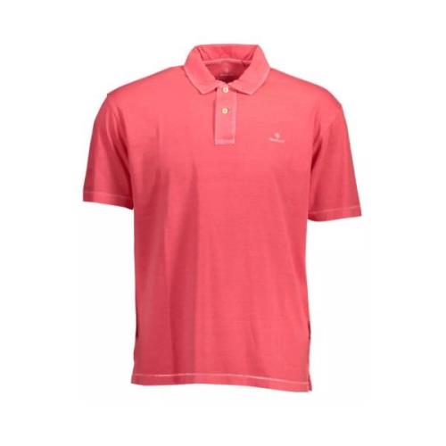 Geborduurd Roze Polo Shirt Gant , Pink , Heren