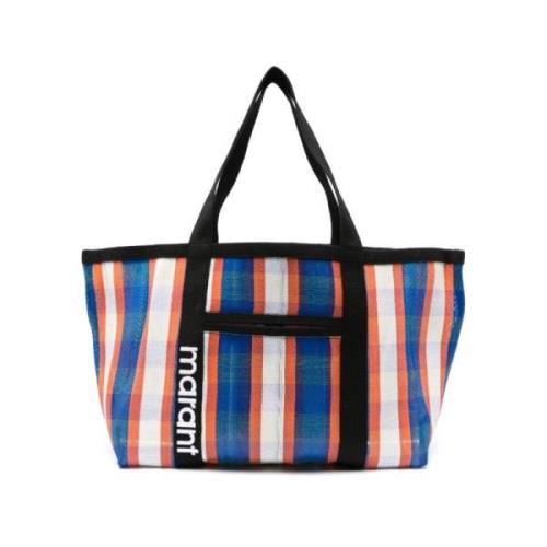 Darwen Tas Geruit Patroon Blauw Isabel Marant , Multicolor , Dames