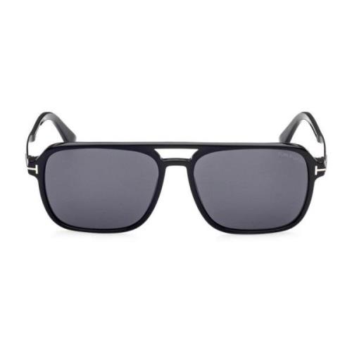 Moderne Zonnebrillen Collectie Acetaat Metaal Tom Ford , Black , Heren