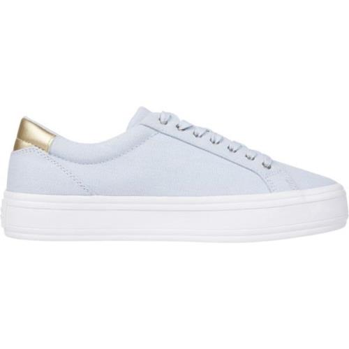 Blauwe Clear Sneakers Tommy Hilfiger , Blue , Dames