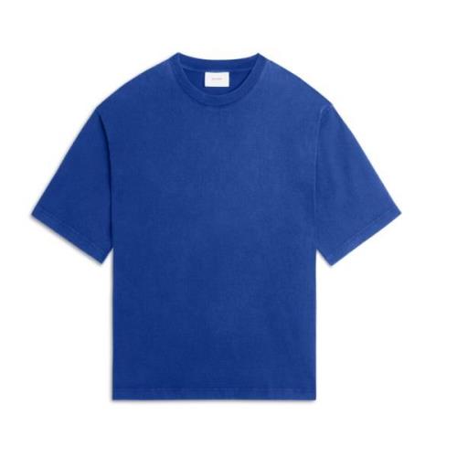 Blauw Geborduurd Tee-Shirt Oversize Fit Axel Arigato , Blue , Heren