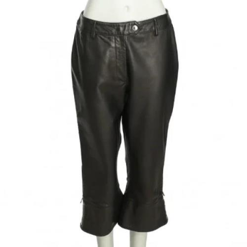 Pre-owned Leather bottoms Dolce & Gabbana Pre-owned , Black , Dames