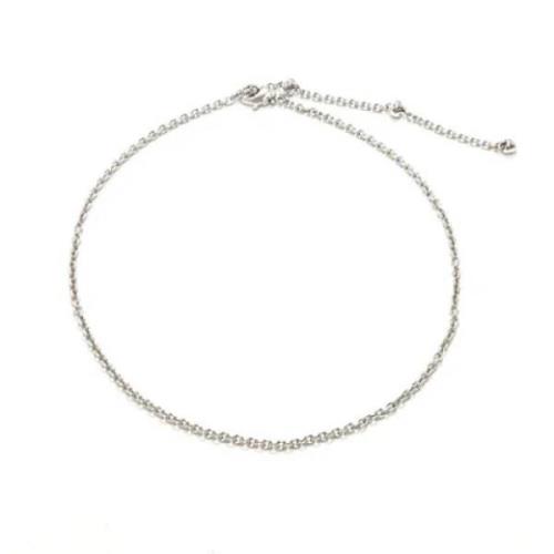 Pre-owned White Gold necklaces Bvlgari Vintage , Gray , Dames