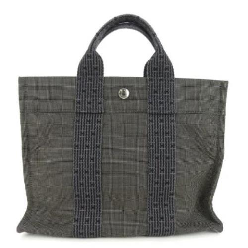 Pre-owned Fabric totes Hermès Vintage , Black , Dames