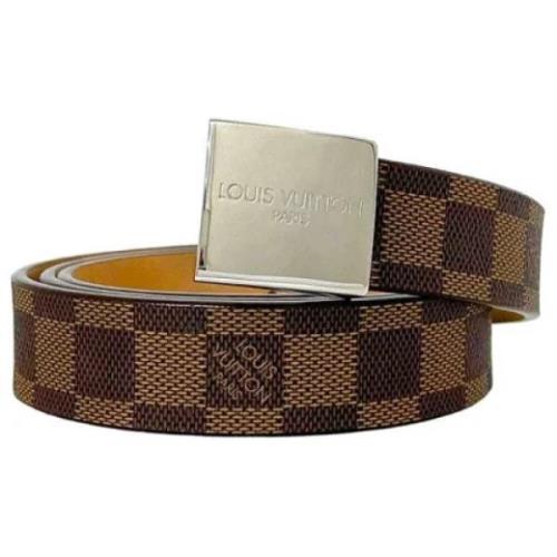 Pre-owned Fabric belts Louis Vuitton Vintage , Brown , Dames