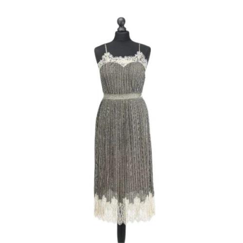 Pre-owned Fabric dresses Chanel Vintage , Gray , Dames