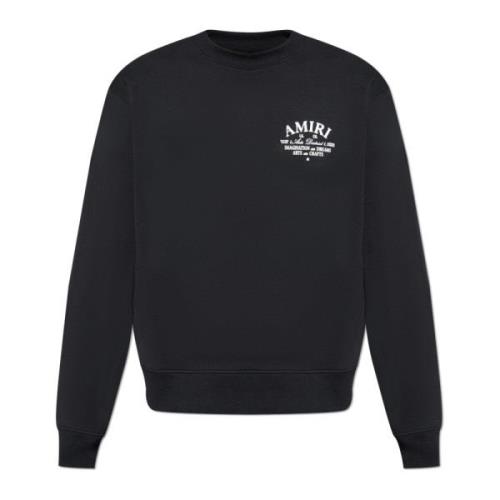 Sweatshirt met logo Amiri , Black , Heren