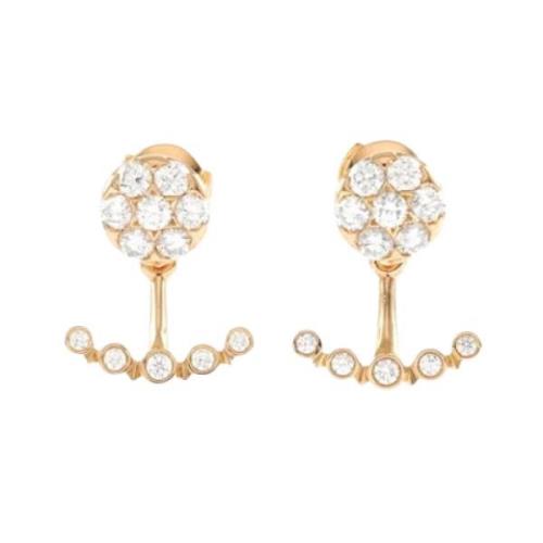 Pre-owned Rose Gold earrings Cartier Vintage , Pink , Dames