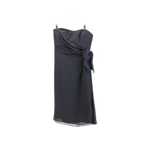 Pre-owned Silk dresses Chanel Vintage , Black , Dames