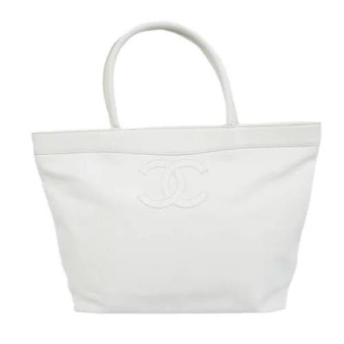 Pre-owned Fabric chanel-bags Chanel Vintage , White , Dames