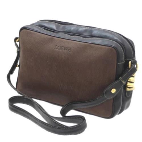 Pre-owned Fabric shoulder-bags Loewe Pre-owned , Brown , Dames