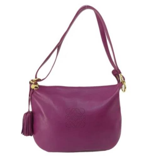 Pre-owned Fabric shoulder-bags Loewe Pre-owned , Purple , Dames