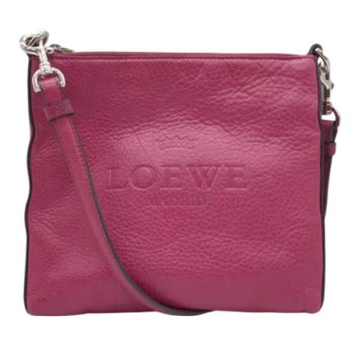 Pre-owned Fabric shoulder-bags Loewe Pre-owned , Pink , Dames