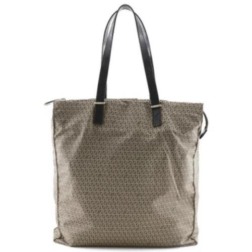 Pre-owned Fabric fendi-bags Fendi Vintage , Gray , Dames