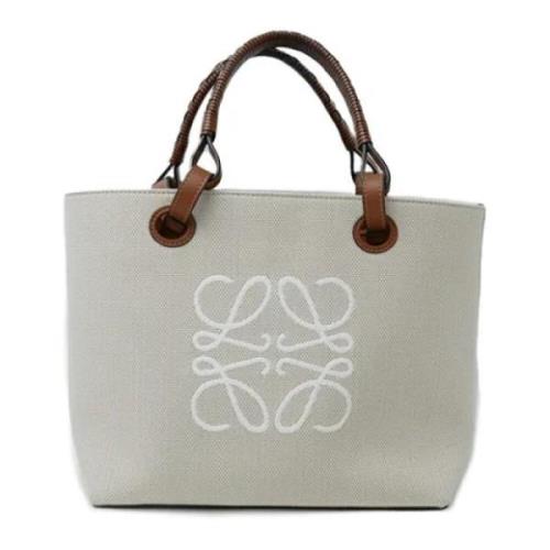 Pre-owned Fabric totes Loewe Pre-owned , White , Dames