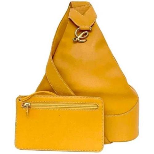 Pre-owned Fabric shoulder-bags Loewe Pre-owned , Yellow , Dames