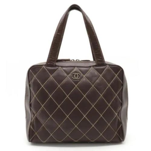 Pre-owned Fabric chanel-bags Chanel Vintage , Brown , Dames