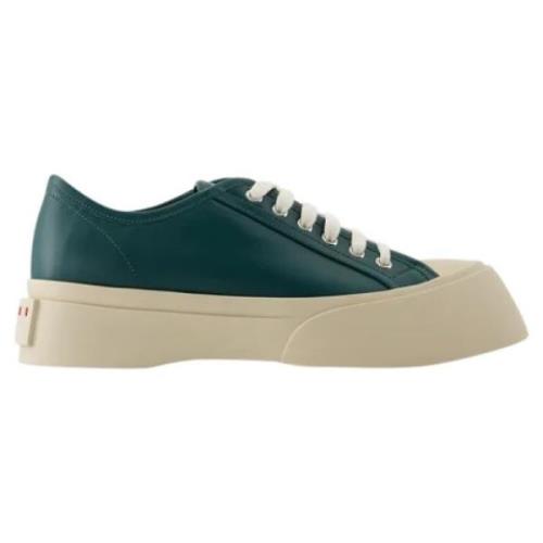 Leather sneakers Marni , Green , Heren