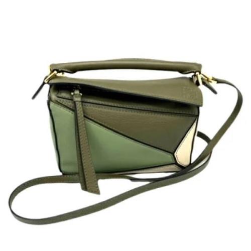 Pre-owned Fabric handbags Loewe Pre-owned , Green , Dames