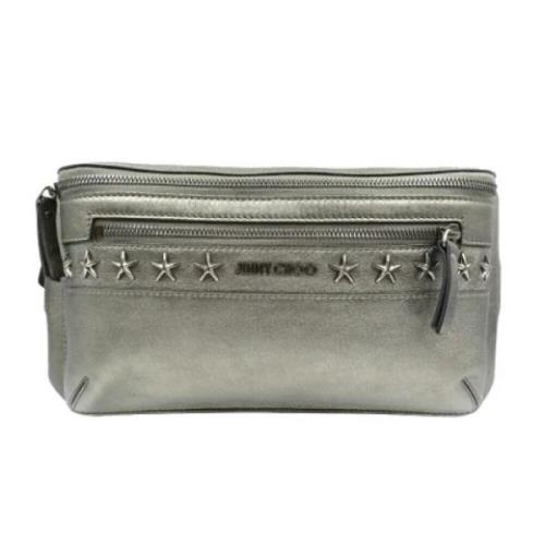 Pre-owned Leather shoulder-bags Jimmy Choo Pre-owned , Gray , Dames