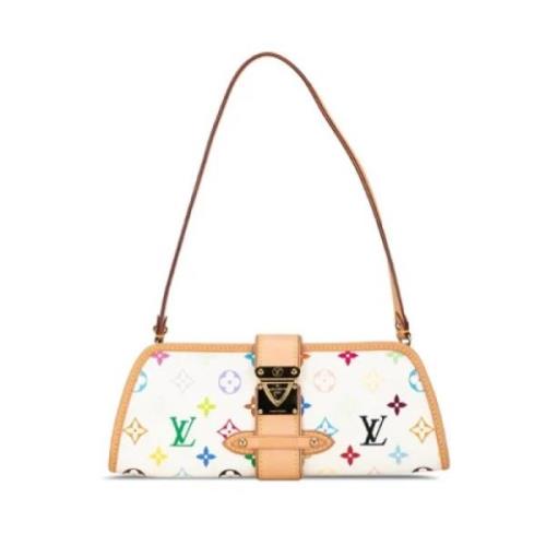 Pre-owned Leather louis-vuitton-bags Louis Vuitton Vintage , White , D...