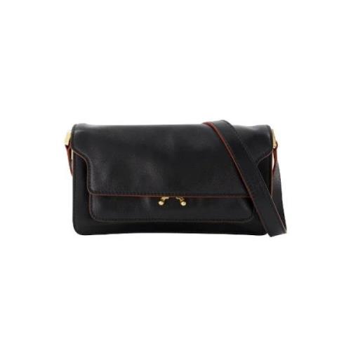 Leather crossbody-bags Marni , Black , Dames