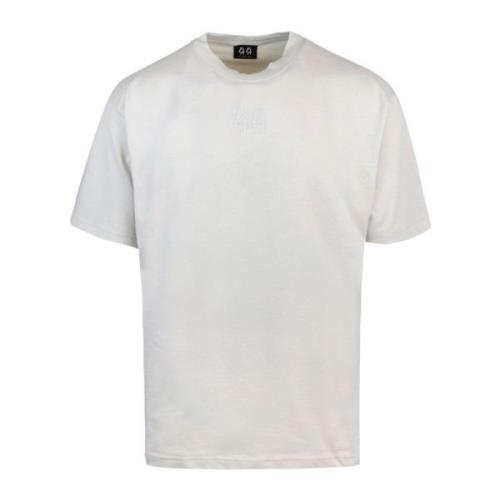 Retro T-shirt Regular Fit Print Borduurwerk 44 Label Group , White , H...