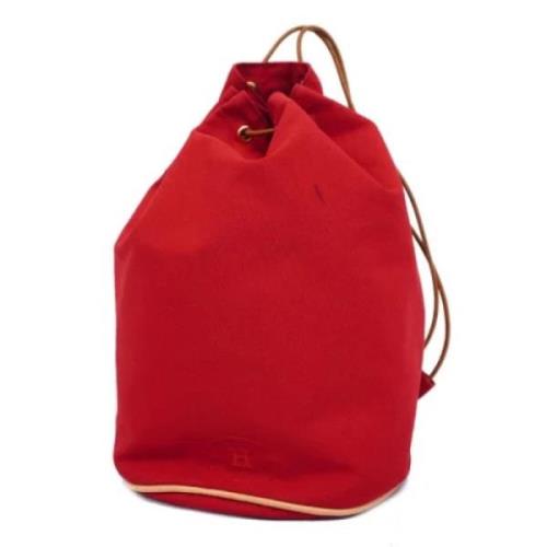 Pre-owned Fabric shoulder-bags Hermès Vintage , Red , Dames