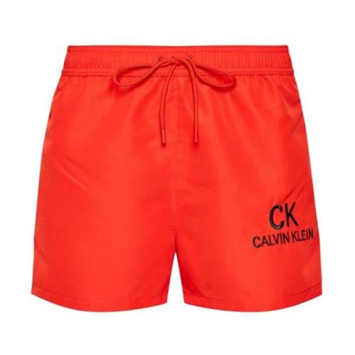 Core 90s Zwembroek in Rood Calvin Klein , Red , Heren