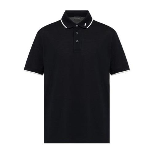 Polo met logo Emporio Armani , Blue , Heren