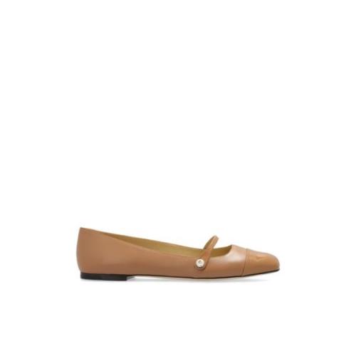 Leren balletflats 'Elisa' Jimmy Choo , Beige , Dames