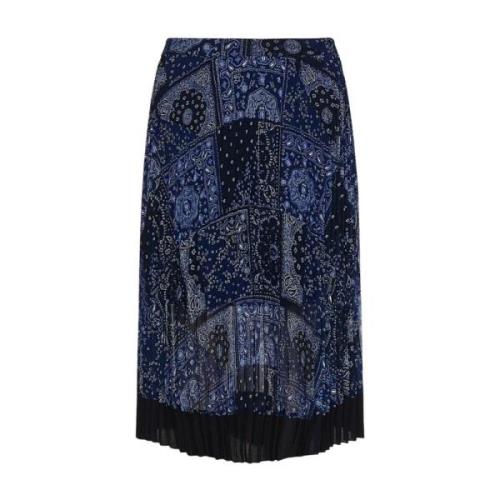 Ontspannen Geplooide Midi Rok ww0ww34535 0GY Tommy Hilfiger , Blue , D...