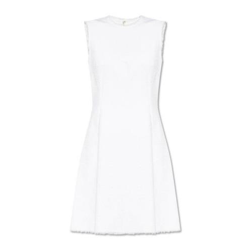 Tweed mouwloze jurk Dolce & Gabbana , White , Dames