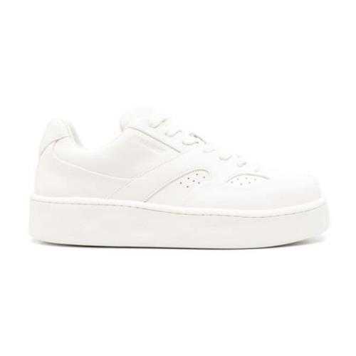 Witte Sneakers met Paneeldesign Jil Sander , White , Heren