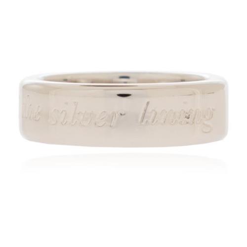 Ring met logo Kate Spade , Gray , Dames