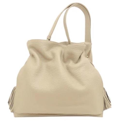 Pre-owned Fabric shoulder-bags Loewe Pre-owned , Beige , Dames