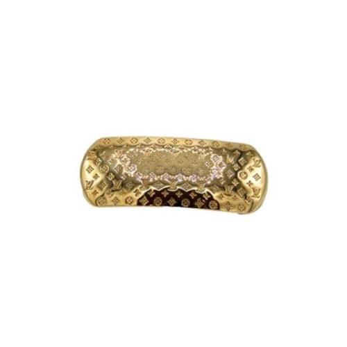 Pre-owned Metal hair-accessories Louis Vuitton Vintage , Yellow , Dame...