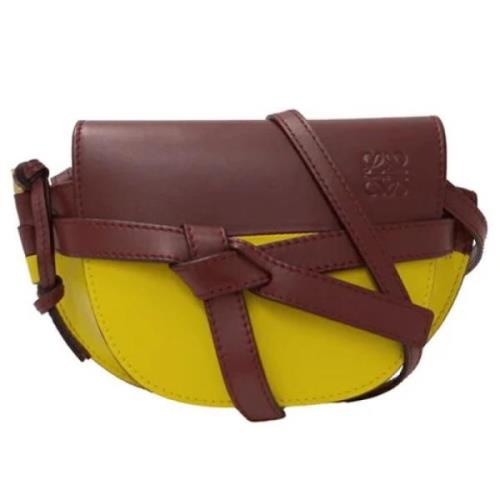 Pre-owned Fabric shoulder-bags Loewe Pre-owned , Yellow , Dames