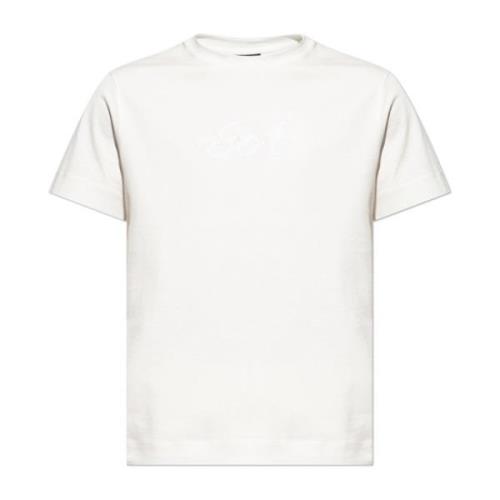 T-shirt met logo Emporio Armani , White , Heren