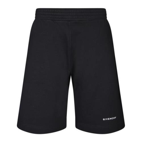 Zwarte Katoenen Bermuda Shorts Boxy Fit Givenchy , Black , Heren