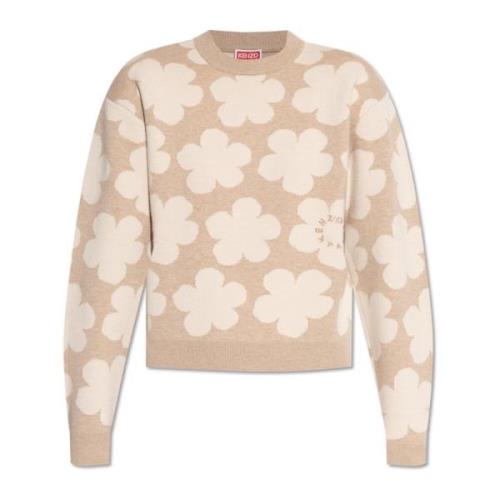 Trui met logo Kenzo , Beige , Dames