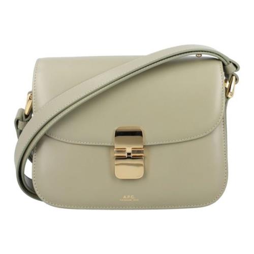 Groen Taupe Grace Small Leren Handtas A.p.c. , Green , Dames