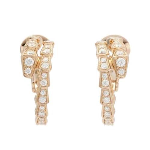 Pre-owned Rose Gold earrings Bvlgari Vintage , Yellow , Dames