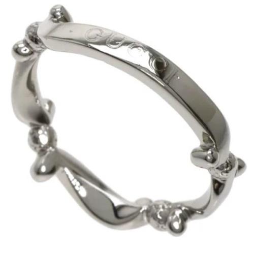 Pre-owned Platinum rings Gucci Vintage , Gray , Dames