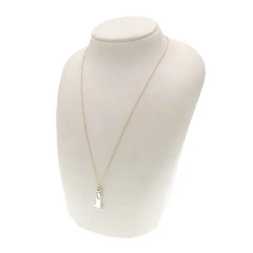 Pre-owned Yellow Gold necklaces Gucci Vintage , Gray , Dames