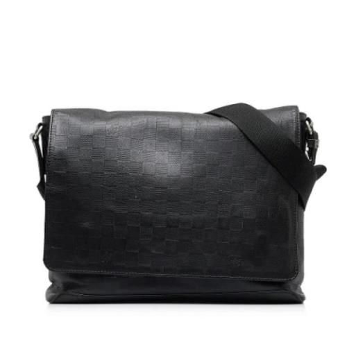 Pre-owned Leather crossbody-bags Louis Vuitton Vintage , Black , Dames