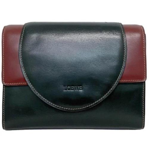 Pre-owned Fabric clutches Loewe Pre-owned , Black , Dames