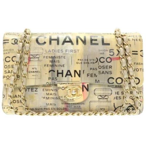 Pre-owned Leather shoulder-bags Chanel Vintage , Beige , Dames