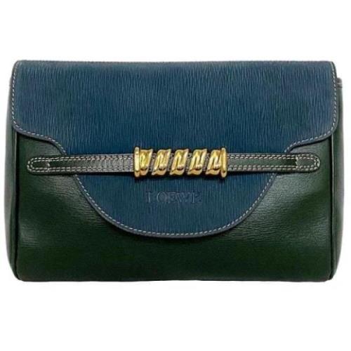 Pre-owned Fabric clutches Loewe Pre-owned , Blue , Dames