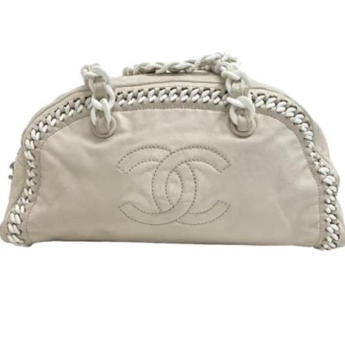 Pre-owned Fabric handbags Chanel Vintage , White , Dames